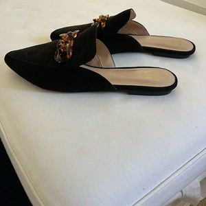 Crown and Ivy Black Suede Slides Size 10M. Never worn.